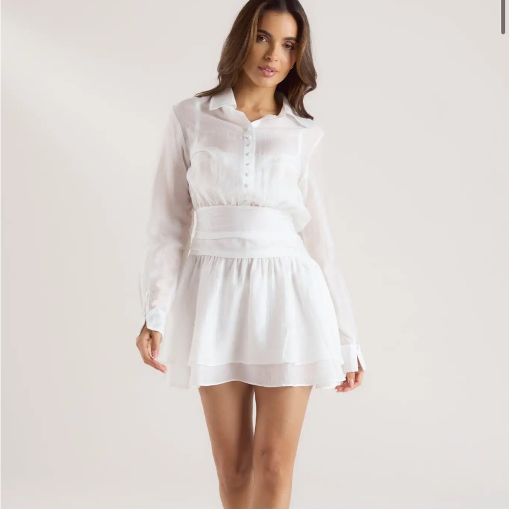 Lounge Sheer Shirt Dress